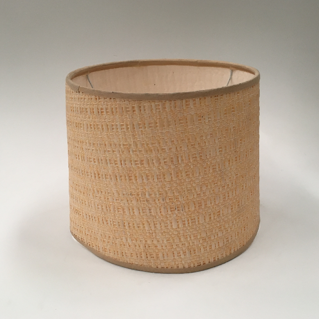 LAMPSHADE, 1960s 70s (Small) - Peach Cream Weave